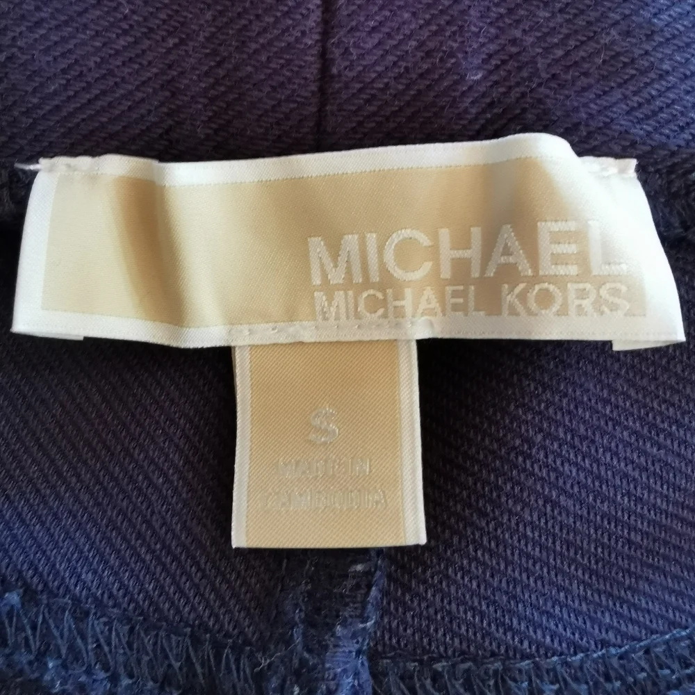 Michael Kors Stretch Pull On Slim Fit Blue Pants - Sz S - Picture 6 of 6